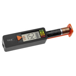 TFA Dostmann 98.1126.01 - Batterijtester - Geschikt voor AAA AA C D en 9V blokbatterijen - Compact en robuust