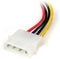 Startech SATAPOWADPL - Voedingskabel - SATA Molex 4-pin - Multicolour Groen