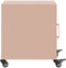 vidaXL - Nachtkastje - 36x38,5x43,5 - cm - staal - roze