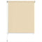 vidaXL - Rolgordijn - voor - buiten - 300x230 - cm - crème