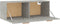 vidaXL - Wandkast - 100x36,5x35 - cm - bewerkt - hout - grijs