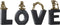 Decoratieve figuren DKD Home Decor 4 Zwart Gouden Hars Aap Tropisch (50 x 4,6 x 22,5 cm)