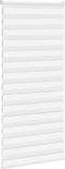 vidaXL - Zebra - rolgordijn - 95x230 - cm - stofbreedte - 90,9 - cm - polyester - wit