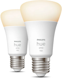 Philips Hue White E27 - Slimme LED-lampen 1100 lumen - Warmwit licht (2 stuks)