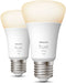 Philips Hue White E27 - Slimme LED-lampen 1100 lumen - Warmwit licht (2 stuks)