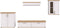 Furnilux Verona - Woonkamercombinatie - Tijdloos en functioneel - Bruin - 40x336x161cm
