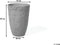 CAMIA - Plantenbak - Grijs - 35 cm - Stenenmix