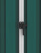 vidaXL - Tuinschuur - 205x129x183 - cm - gegalvaniseerd - staal - groen