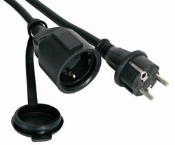 Perel EC10R15-G - Kabel - Geaarde stekkers (F type) - Zwart