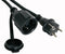 Perel EC10R15-G - Kabel - Geaarde stekkers (F type) - Zwart