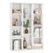 Coast Boekenkast 11 Vakken - Moderne Geometrische Kamerplank - Wit 74x24x106 cm