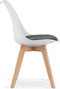 Scandinavische eetkamerstoelen - set van 4 - beukenhout - 82 x 49 cm