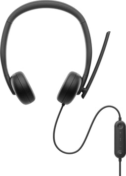 Dell WH3024 - Bedrade headset - AI-ruisonderdrukking - Zwart