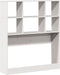 vidaXL - Hoofdbord - met - opbergruimte - 75 - cm - massief - grenenhout - wit