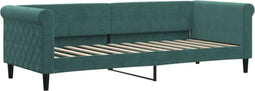 vidaXL - Slaapbank - 80x200 - cm - fluweel - donkergroen