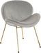 Stoel DKD Home Decor 62 x 58 x 73 cm Gouden Metaal Lichtgrijs