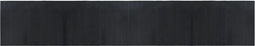 vidaXL - Vloerkleed - rechthoekig - 70x400 - cm - bamboe - zwart
