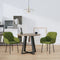 vidaXL - Eetkamerstoelen - 2 - st - fluweel - lichtgroen