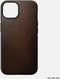 Nomad Modern Leather Case - iPhone 14 - Valprotectie 3 meter Magsafe - Bruin
