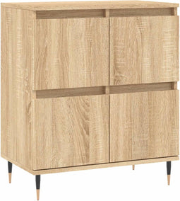 vidaXL - Dressoir - 60x35x70 - cm - bewerkt - hout - sonoma - eikenkleurig