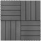 vidaXL - Terrastegels - 30x30 - cm - 1 - m² - HKC - donkerbruin - 11 - st