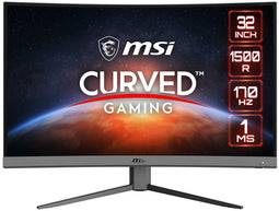 MSI G32C4 - Gaming Monitor - 31,5" Full HD 170Hz VA Gebogen - Zwart
