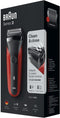 Braun Series 3 300s - Oplaadbaar Elektrisch Scheerapparaat - Waterbestendig - Rood