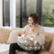 Vulpes Goods® BabyCare - Voedingskussen - 3in1 - Premium Grey Cloudy