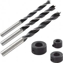 Wolfcraft 2730000 - Hout-spiraalboorset - 3-delig Ø 6 8 10 mm met centreerpunt (1 set)