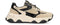 PS Poelman CATO - Dames sneakers - Leren sneaker met 6 cm hak - Zwart met beige