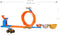 Hot Wheels Monster Trucks - Loop-And-Flip Trophy Challenge - Inclusief 50e verjaardag Bigfoot - Multicolor