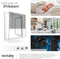 tectake® Insectenwerend Rolgordijn - 110 x 160 cm - Oprolbaar Muggengordijn - Inkortbaar - Aluminium