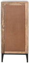 Ladenkast Home ESPRIT Bruin Zwart Zilverkleurig Mangohout Spiegel Indiaas 45 x 35 x 105 cm