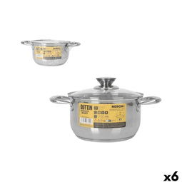 Kookpot met Deksel Quttin New neron Ø 28 x 20 x 11 cm (6 Stuks)