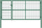 vidaXL - Poort - met - palen - 350x140 - cm - staal - groen