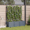 vidaXL - Tuinbakken - met - Water - Irrigatiesysteem - 3 - stuks - Lichtgrijs