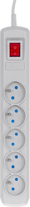 ActiveJet Grey Power Strip met Cord ACJ COMBO 5G / 3M / BEZP. Aut / s.