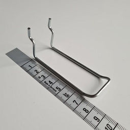 Klika - Boardhaak dubbel 80 mm 2,5mm 25/30mm - 10 stuks
