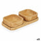 Set voor voorgerechtjes Kinvara CN-KT225030 Bruin Bamboe 23 x 4,5 x 11 cm (12 Stuks)