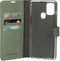 Mobiparts Classic Wallet Case - Samsung Galaxy A21s (2020) - Ruimte voor pasjes - Groen