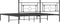 vidaXL - Bedframe - met - hoofdbord - metaal - zwart - 193x203 - cm