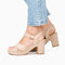 POSH by Poelman MARY - Sandalen met hak - Imitatiesuède - Beige