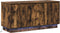 vidaXL - TV-meubel - Gerookt - Eiken - 100x38x49 - cm - Massief - Hout