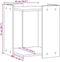 vidaXL - Kattenbakkast - 53x53x51 - cm - bewerkt - hout - grijs - sonoma - eikenkleur