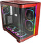 Montech KING 95 PRO - ATX Behuizing - Gebogen Glazen Voorpaneel RGB - Rood