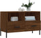 vidaXL - Tv-meubel - 80x36x50 - cm - bewerkt - hout - bruin - eikenkleur