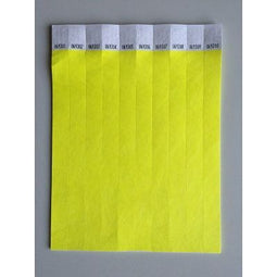 Klika - Toegangsbandjes kleur geel 100 stuks - 7 stuks
