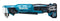 Makita DA332DZ - Perceuse d'angle 10,8 V - Accu zonder batterij en lader