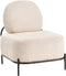 LUNDE - Fauteuil - Beige - Polyester