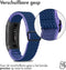 imoshion Elastisch nylon bandje - Geschikt voor Fitbit Charge 4, Charge 3 - Donkerblauw - One Size